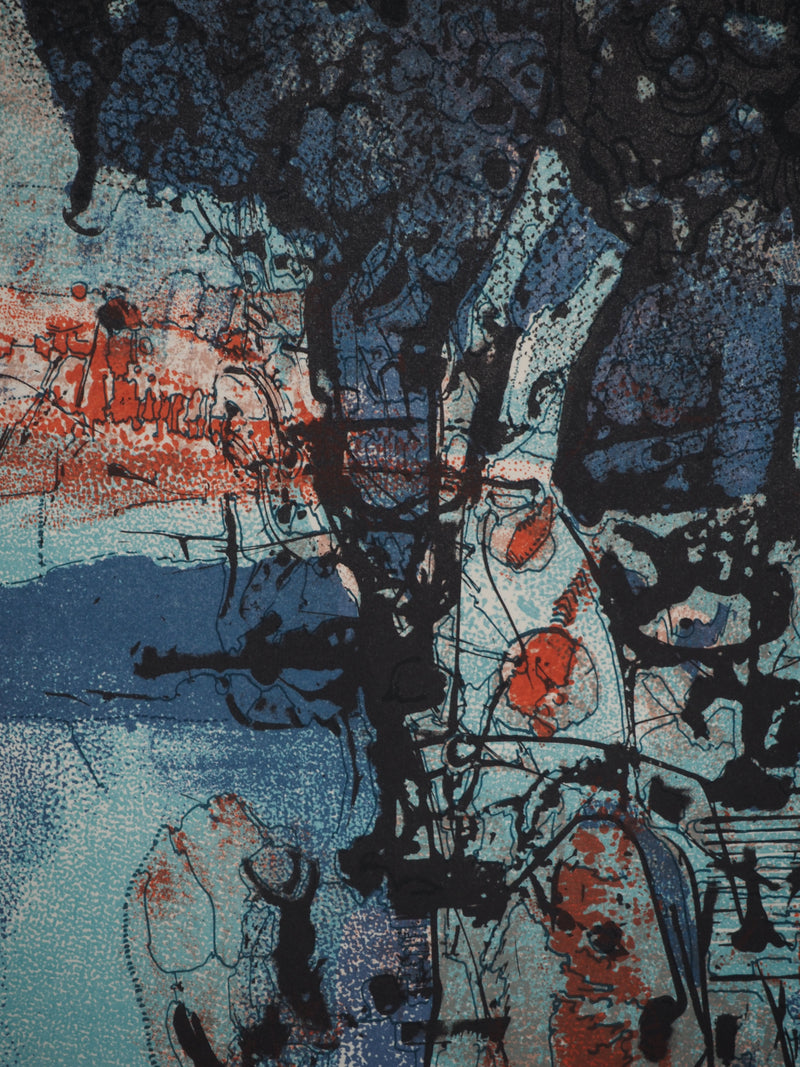 Jean-Pierre VIELFAURE : Entre ciel et terre, Lithographie originale (photo de détail 5) - Crédit photo : Galerie Art.Paris