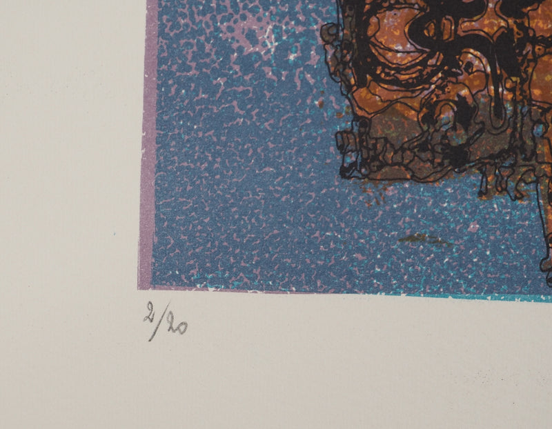 Jean-Pierre VIELFAURE : Tournesol céleste, Lithographie originale (photo de détail 6) - Crédit photo : Galerie Art.Paris