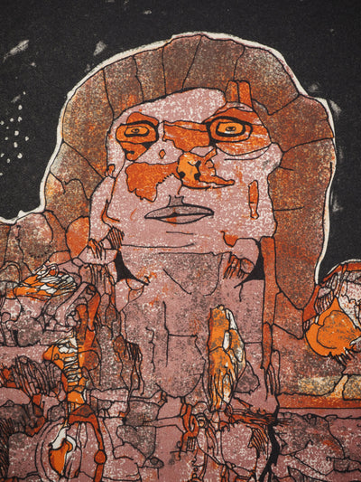 Jean-Pierre VIELFAURE : Le géant de pierre, Lithographie originale (photo de détail 4) - Crédit photo : Galerie Art.Paris