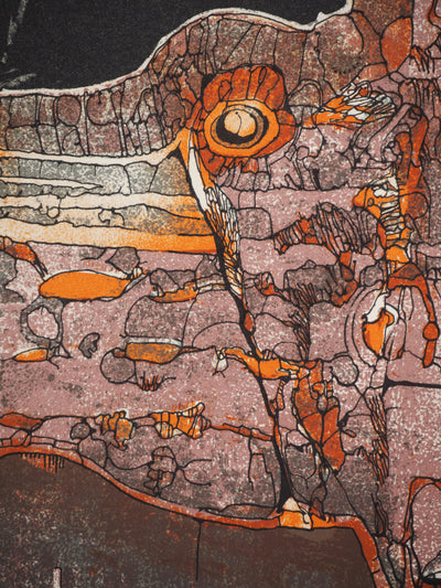 Jean-Pierre VIELFAURE : Le géant de pierre, Lithographie originale (photo de détail 5) - Crédit photo : Galerie Art.Paris