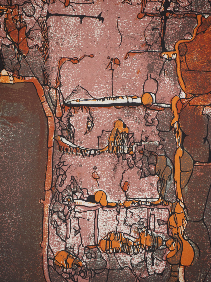 Jean-Pierre VIELFAURE : Le géant de pierre, Lithographie originale (photo de détail 6) - Crédit photo : Galerie Art.Paris
