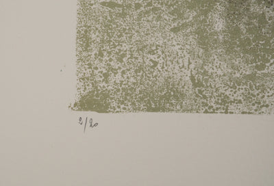 Jean-Pierre VIELFAURE : Composition verte, Lithographie originale (photo de détail 6) - Crédit photo : Galerie Art.Paris