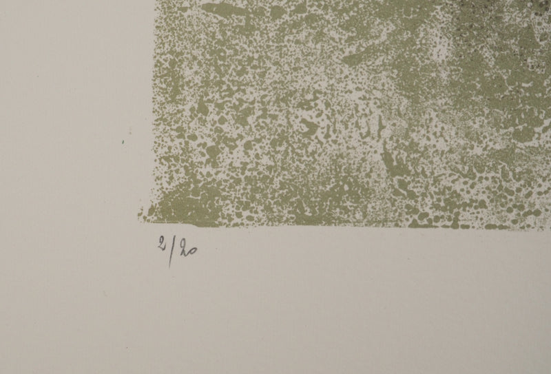 Jean-Pierre VIELFAURE : Composition verte, Lithographie originale (photo de détail 6) - Crédit photo : Galerie Art.Paris