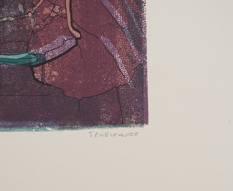 Jean-Pierre VIELFAURE : Labyrinthe souterrain, Lithographie originale (photo de détail 2) - Crédit photo : Galerie Art.Paris