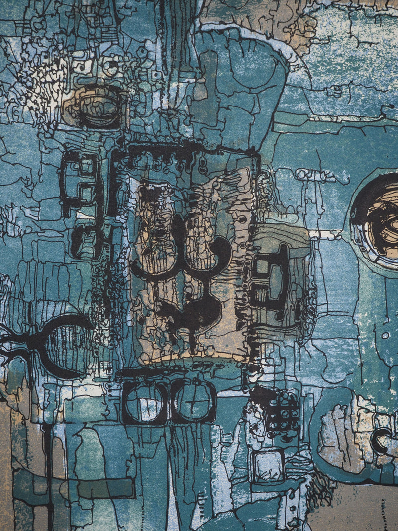 Jean-Pierre VIELFAURE : Symphonie de rouages, Lithographie originale (photo de détail 4) - Crédit photo : Galerie Art.Paris
