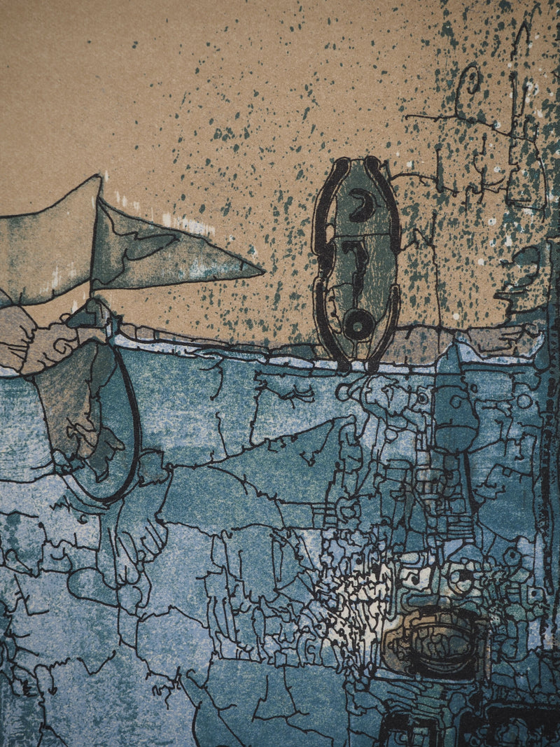 Jean-Pierre VIELFAURE : Symphonie de rouages, Lithographie originale (photo de détail 5) - Crédit photo : Galerie Art.Paris