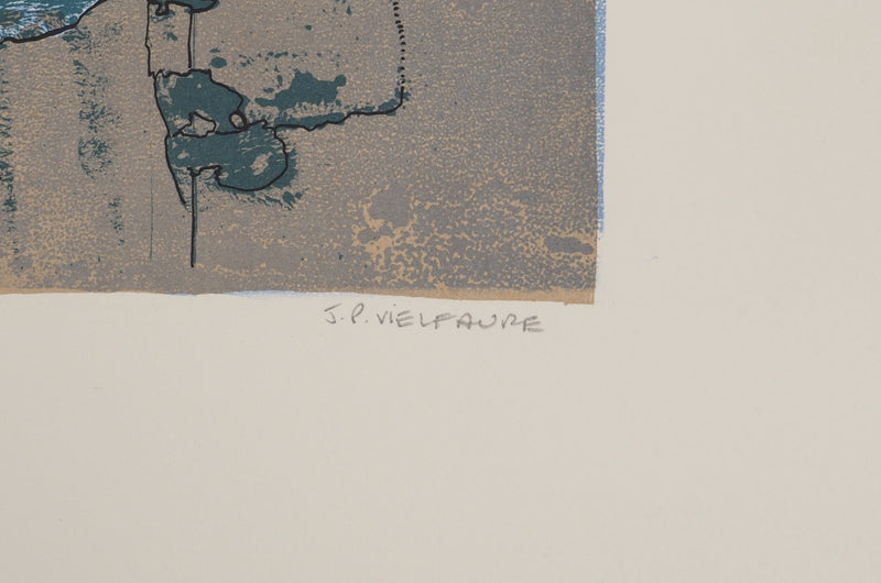 Jean-Pierre VIELFAURE : Symphonie de rouages, Lithographie originale (photo de détail 2) - Crédit photo : Galerie Art.Paris