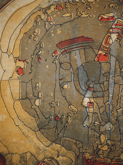 Jean-Pierre VIELFAURE : Rouages incandescents, Lithographie originale (photo de détail 5) - Crédit photo : Galerie Art.Paris