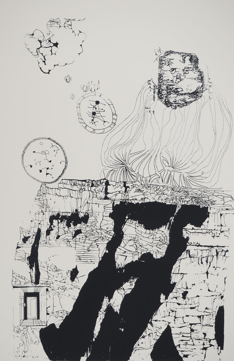 Jean-Pierre VIELFAURE : Vestiges du temps, Sérigraphie originale (photo de détail 3) - Crédit photo : Galerie Art.Paris