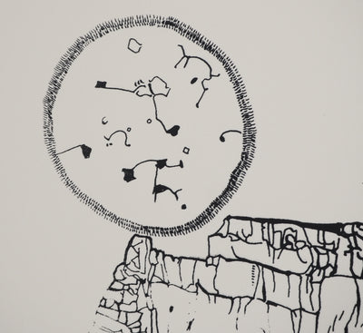 Jean-Pierre VIELFAURE : Vestiges du temps, Sérigraphie originale (photo de détail 4) - Crédit photo : Galerie Art.Paris