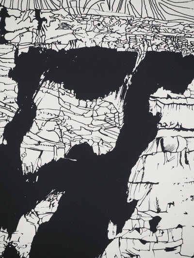 Jean-Pierre VIELFAURE : Vestiges du temps, Sérigraphie originale (photo de détail 5) - Crédit photo : Galerie Art.Paris