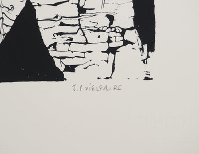Jean-Pierre VIELFAURE : Vestiges du temps, Sérigraphie originale (photo de détail 2) - Crédit photo : Galerie Art.Paris