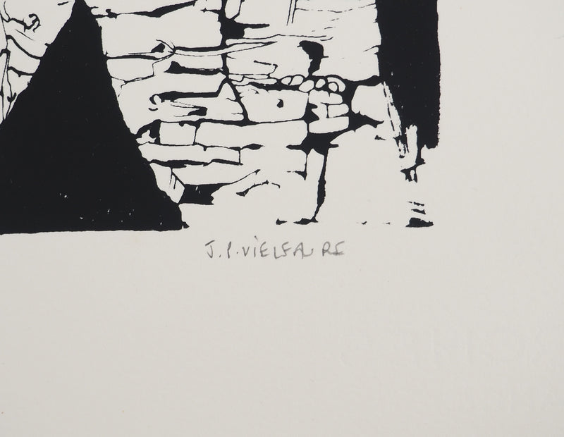Jean-Pierre VIELFAURE : Vestiges du temps, Sérigraphie originale (photo de détail 2) - Crédit photo : Galerie Art.Paris