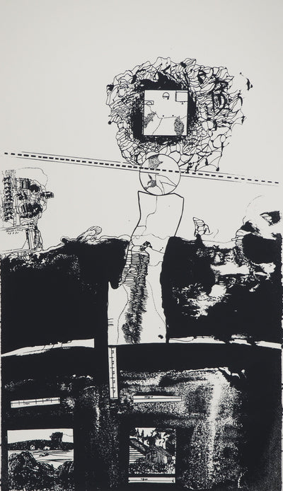 Jean-Pierre VIELFAURE : Ruines d'un rêve, Sérigraphie originale (photo de détail 3) - Crédit photo : Galerie Art.Paris