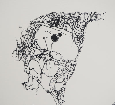 Jean-Pierre VIELFAURE : Vestiges oniriques, Sérigraphie originale (photo de détail 5) - Crédit photo : Galerie Art.Paris