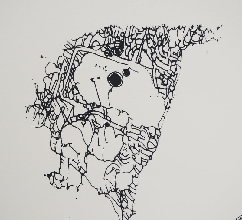 Jean-Pierre VIELFAURE : Vestiges oniriques, Sérigraphie originale (photo de détail 5) - Crédit photo : Galerie Art.Paris
