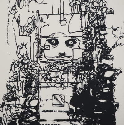 Jean-Pierre VIELFAURE : Fenêtre intérieure, Sérigraphie originale (photo de détail 5) - Crédit photo : Galerie Art.Paris