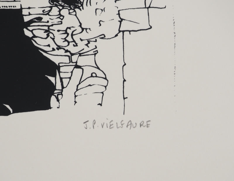 Jean-Pierre VIELFAURE : Fenêtre intérieure, Sérigraphie originale (photo de détail 2) - Crédit photo : Galerie Art.Paris
