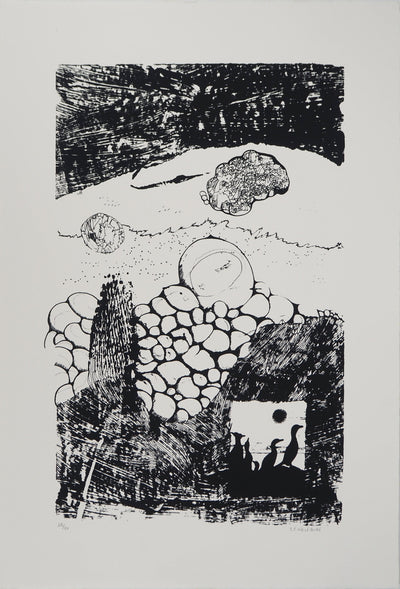 Jean-Pierre VIELFAURE : Composition aux canards, Sérigraphie originale (vue générale) - Crédit photo : Galerie Art.Paris