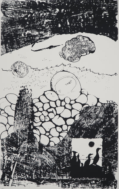 Jean-Pierre VIELFAURE : Composition aux canards, Sérigraphie originale (photo de détail 3) - Crédit photo : Galerie Art.Paris