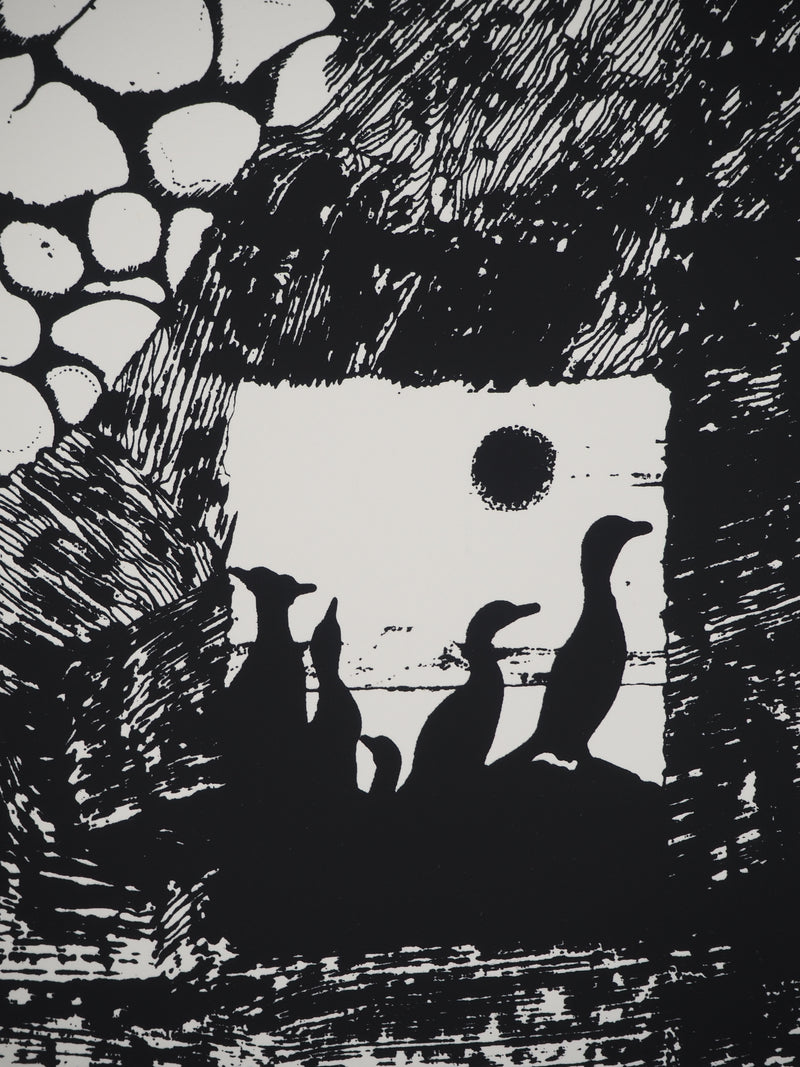 Jean-Pierre VIELFAURE : Composition aux canards, Sérigraphie originale (photo de détail 5) - Crédit photo : Galerie Art.Paris