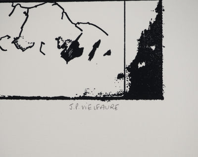 Jean-Pierre VIELFAURE : Vers l'infini, Sérigraphie originale (photo de détail 2) - Crédit photo : Galerie Art.Paris