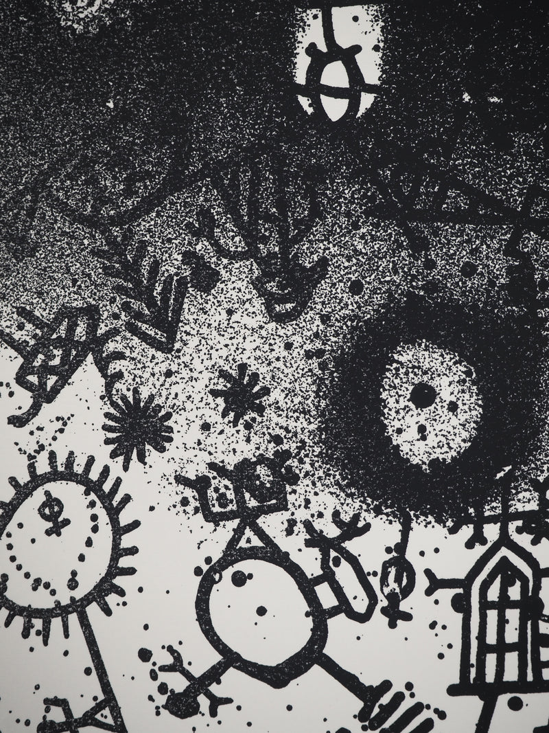 Jean-Pierre VIELFAURE : Echos du village, Sérigraphie originale (photo de détail 4) - Crédit photo : Galerie Art.Paris