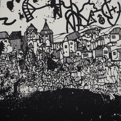 Jean-Pierre VIELFAURE : Echos du village, Sérigraphie originale (photo de détail 5) - Crédit photo : Galerie Art.Paris