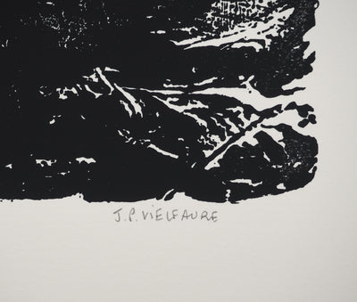 Jean-Pierre VIELFAURE : Echos du village, Sérigraphie originale (photo de détail 2) - Crédit photo : Galerie Art.Paris