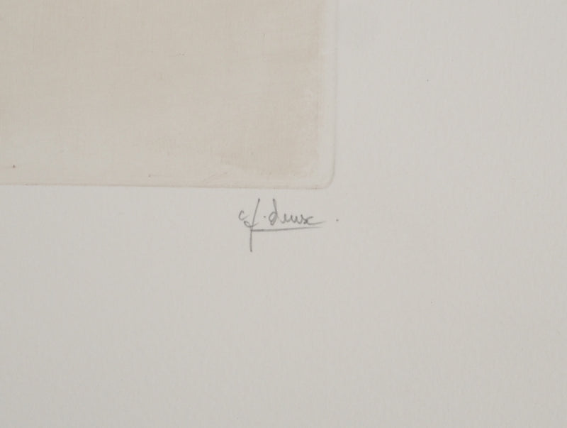 Fred DEUX : Dans la croix, Gravure originale (photo de détail 2) - Crédit photo : Galerie Art.Paris