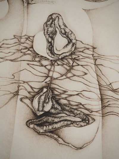 Fred DEUX : Ce qui me mange, Gravure originale (photo de détail 5) - Crédit photo : Galerie Art.Paris