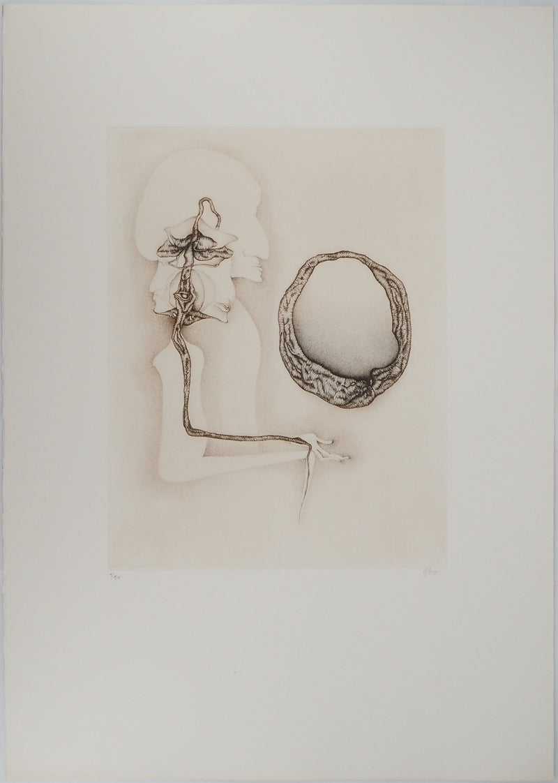 Fred DEUX : Sans fin, Gravure originale (vue générale) - Crédit photo : Galerie Art.Paris