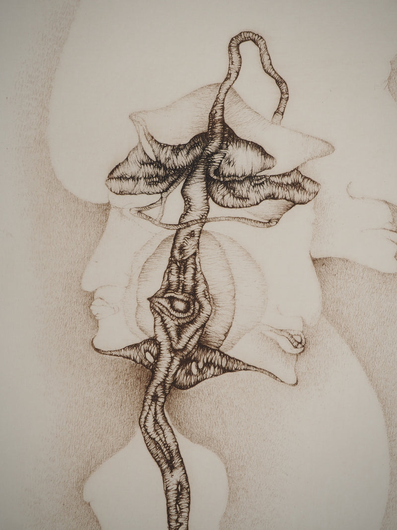 Fred DEUX : Sans fin, Gravure originale (photo de détail 3) - Crédit photo : Galerie Art.Paris
