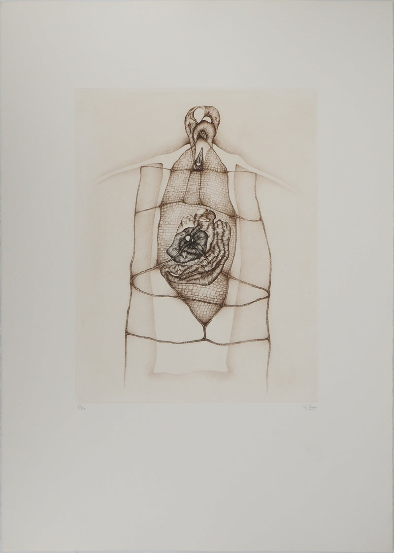 Fred DEUX : Danger, Gravure originale (vue générale) - Crédit photo : Galerie Art.Paris