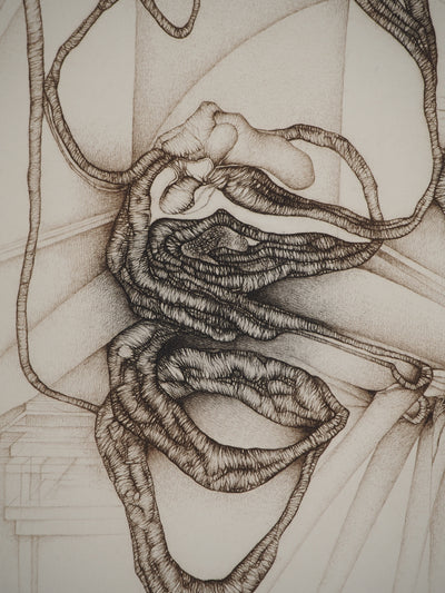 Fred DEUX : De la solitude, Gravure originale (photo de détail 4) - Crédit photo : Galerie Art.Paris