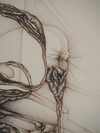 Fred DEUX : De la solitude, Gravure originale (photo de détail 5) - Crédit photo : Galerie Art.Paris