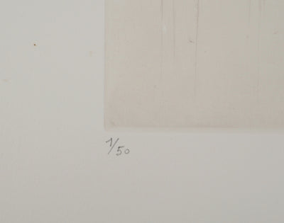 Fred DEUX : De la solitude, Gravure originale (photo de détail 7) - Crédit photo : Galerie Art.Paris