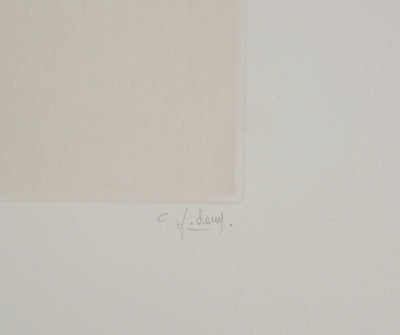 Fred DEUX : De la solitude, Gravure originale (photo de détail 2) - Crédit photo : Galerie Art.Paris