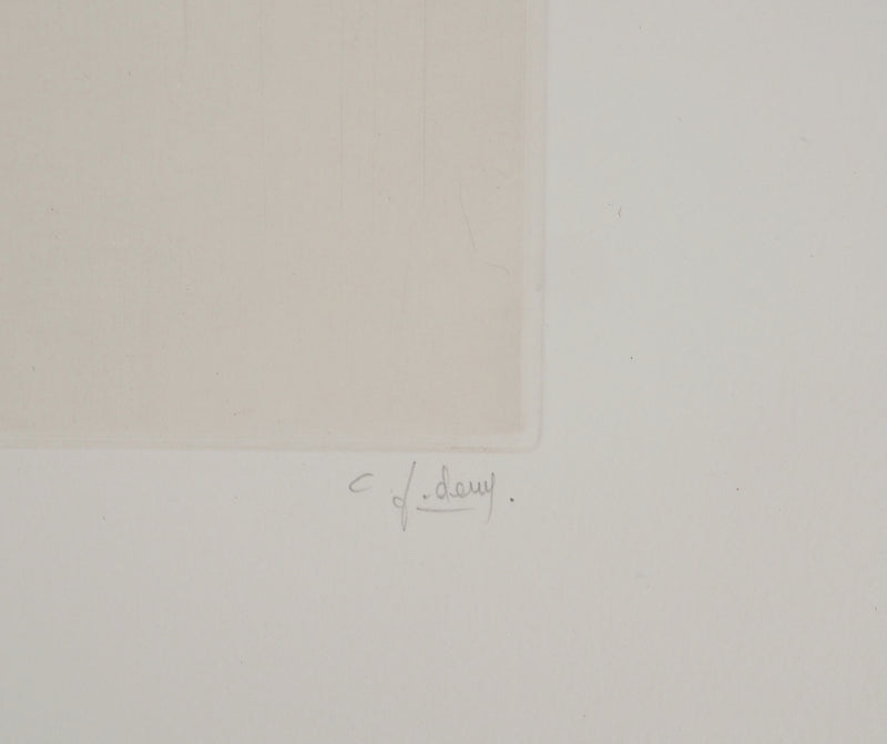 Fred DEUX : De la solitude, Gravure originale (photo de détail 2) - Crédit photo : Galerie Art.Paris