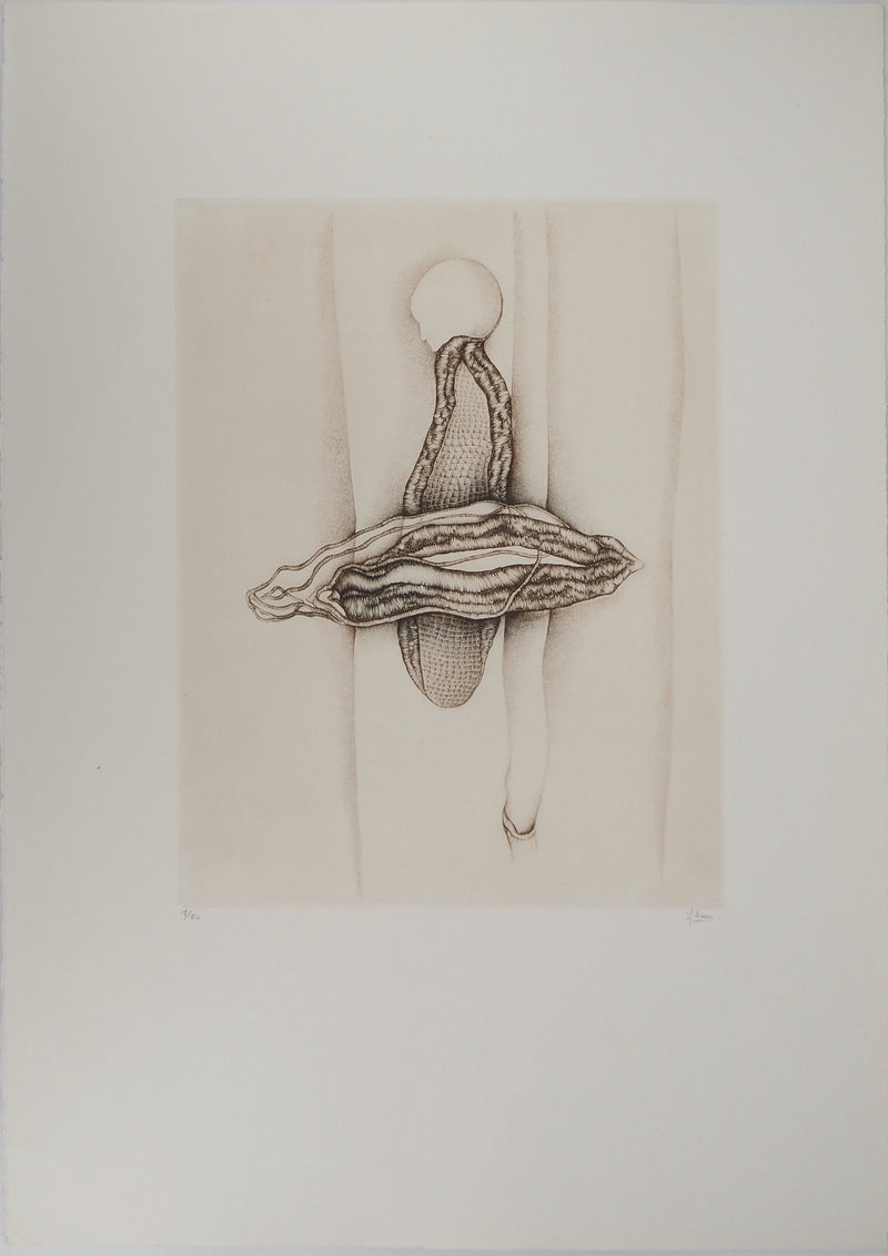 Fred DEUX : Du poète, Gravure originale (vue générale) - Crédit photo : Galerie Art.Paris