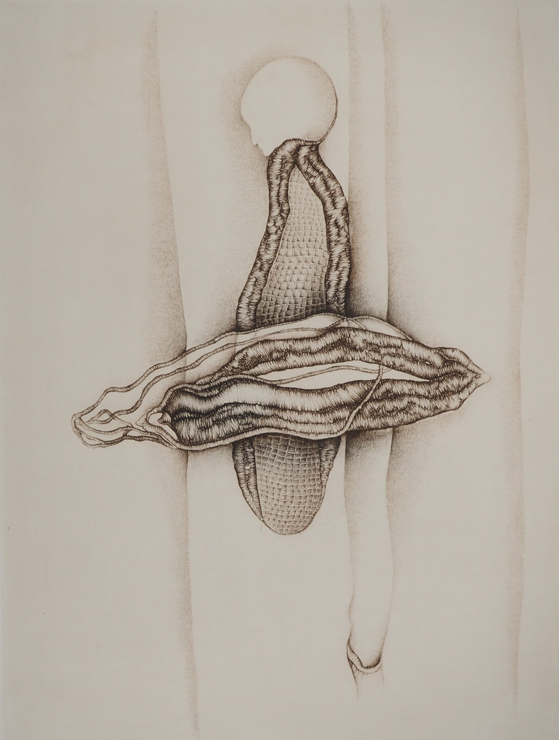 Fred DEUX : Du poète, Gravure originale (photo de détail 3) - Crédit photo : Galerie Art.Paris