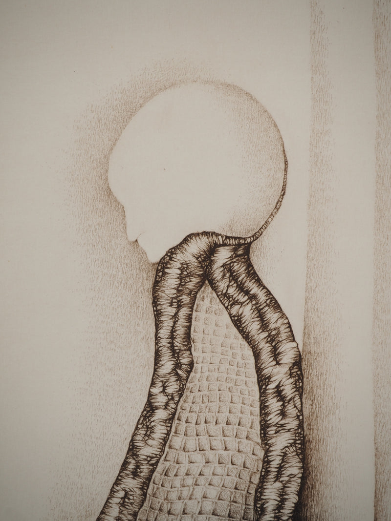 Fred DEUX : Du poète, Gravure originale (photo de détail 4) - Crédit photo : Galerie Art.Paris