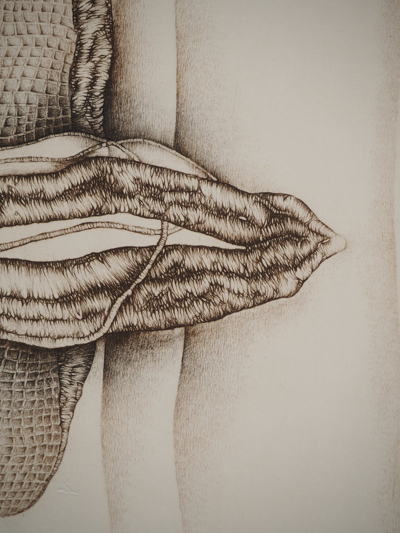 Fred DEUX : Du poète, Gravure originale (photo de détail 5) - Crédit photo : Galerie Art.Paris