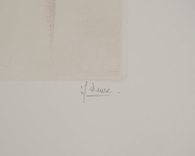 Fred DEUX : Du poète, Gravure originale (photo de détail 2) - Crédit photo : Galerie Art.Paris
