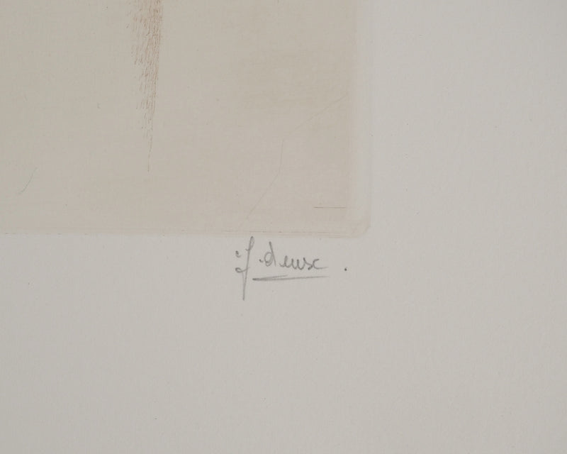 Fred DEUX : Du poète, Gravure originale (photo de détail 2) - Crédit photo : Galerie Art.Paris