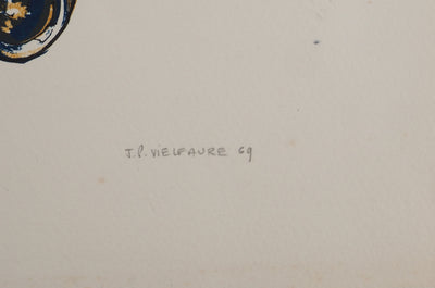 Jean-Pierre VIELFAURE : Au-delà du reflet, Lithographie originale (photo de détail 2) - Crédit photo : Galerie Art.Paris