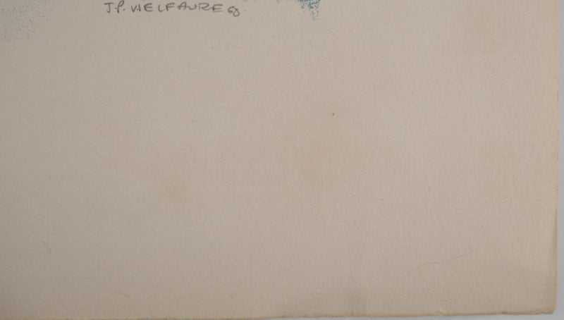 Jean-Pierre VIELFAURE : Composition bleue et rose, Lithographie originale (photo de détail 11) - Crédit photo : Galerie Art.Paris