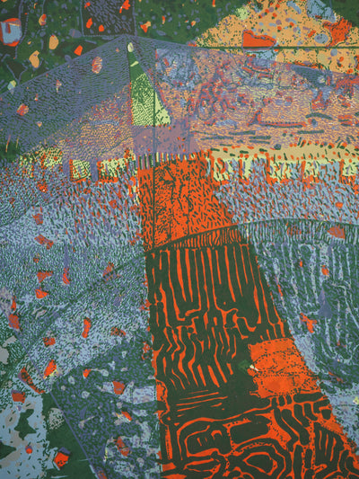 Jean-Pierre VIELFAURE : La sphère bleue, Lithographie originale (photo de détail 4) - Crédit photo : Galerie Art.Paris