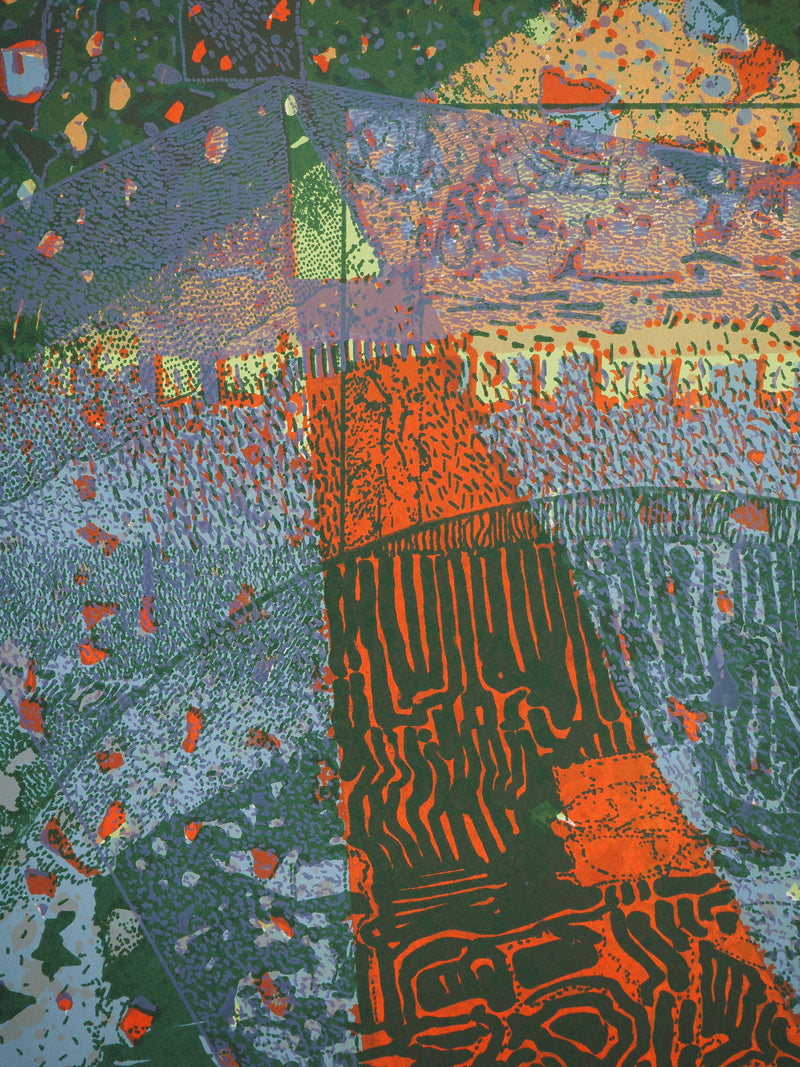 Jean-Pierre VIELFAURE : La sphère bleue, Lithographie originale (photo de détail 4) - Crédit photo : Galerie Art.Paris