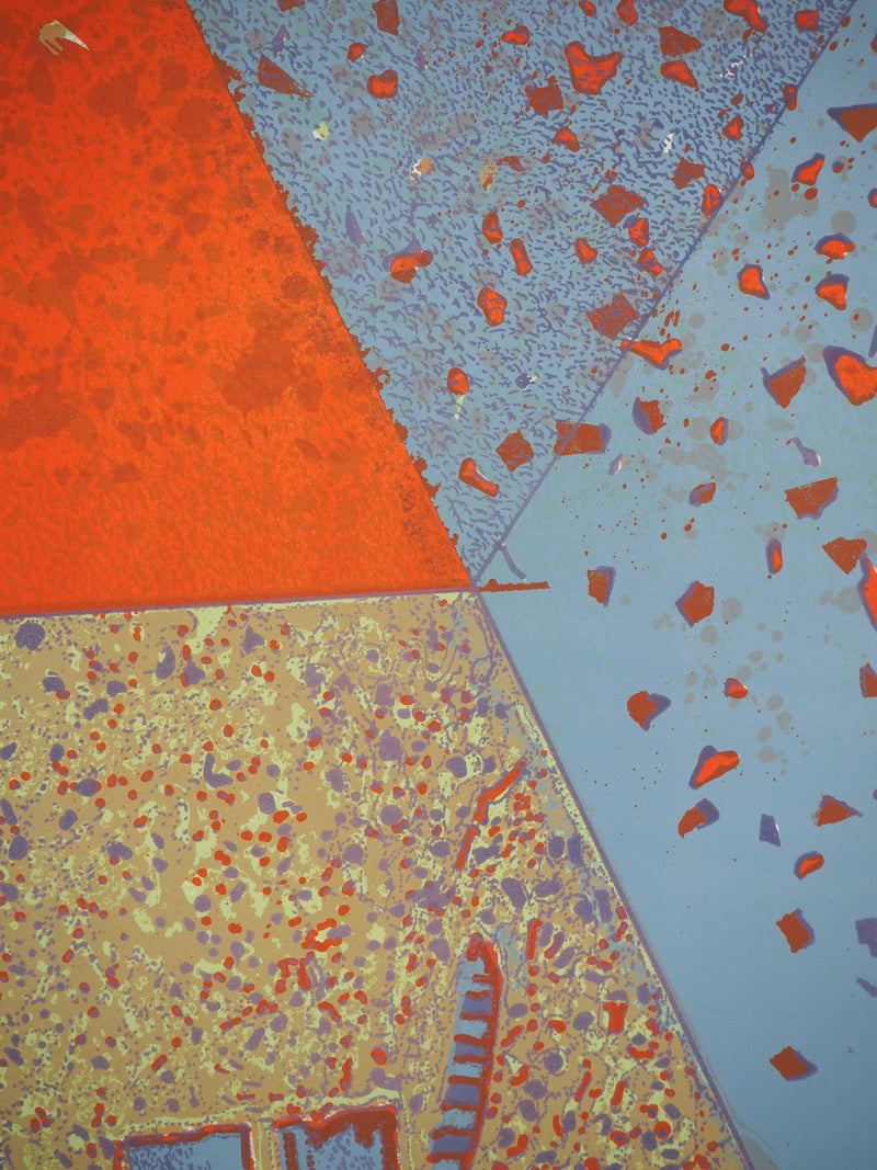 Jean-Pierre VIELFAURE : La flèche écarlate, Lithographie originale (photo de détail 5) - Crédit photo : Galerie Art.Paris